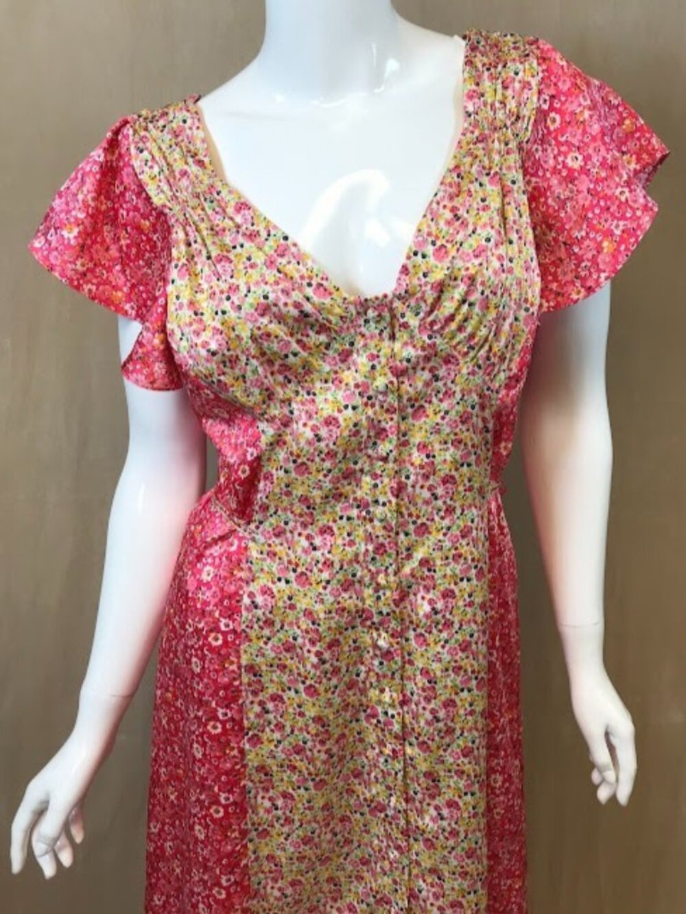 NWT Cinq A Sept Jessica Dress Ditzy Floral Pink Size 10 - Picture 3 of 13